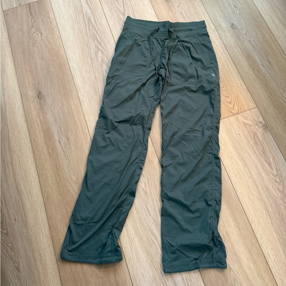 lululemon athletica Olive Green Drawstring Track Pants